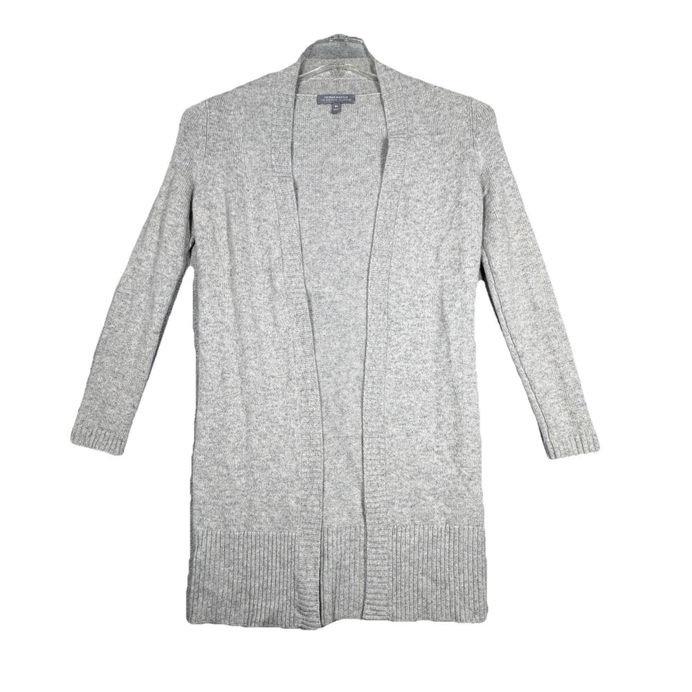 Neiman Marcus Sweater Womens XS‎ Gray Cashmere Longline Neutral Minimalist Cozy